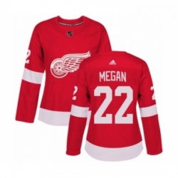 Womens Adidas Detroit Red Wings 22 Wade Megan Premier Red Home NHL Jersey 