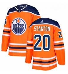 Youth Adidas Edmonton Oilers 20 Ryan Stanton Authentic Orange Home NHL Jersey 