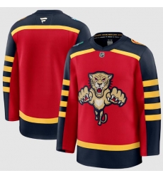 Men Florida Panthers Blank Red 2026 Winter Classic Stitched Hockey Jersey