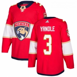 Youth Adidas Florida Panthers 3 Keith Yandle Premier Red Home NHL Jersey 