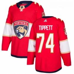 Youth Adidas Florida Panthers 74 Owen Tippett Authentic Red Home NHL Jersey 