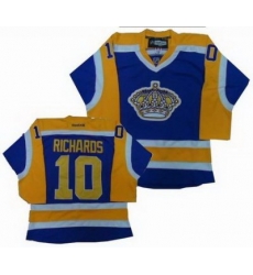 Los Angeles Kings 10# Mike Richards yellow purple jersey