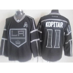 Los Angeles Kings #11 Anze Kopitar Black ICE Fashion NHL Jerseys