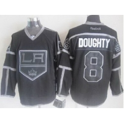 Los Angeles Kings 8 Drew Doughty Black ICE Fashion NHL Jerseys