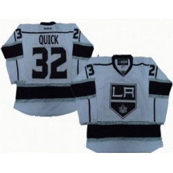 Los Angeles kings 32# Jonathan Quick White Jersey