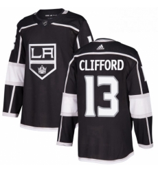 Mens Adidas Los Angeles Kings 13 Kyle Clifford Premier Black Home NHL Jersey 