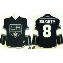 Kids Los Angeles Kings 8 Drew Doughty Black NHL Jerseys