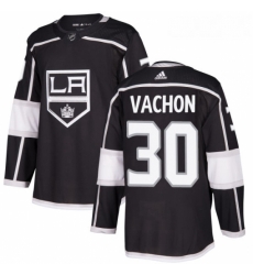 Youth Adidas Los Angeles Kings 30 Rogie Vachon Authentic Black Home NHL Jersey 