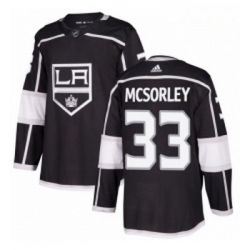 Youth Adidas Los Angeles Kings 33 Marty Mcsorley Authentic Black Home NHL Jersey 