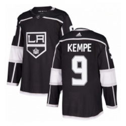 Youth Adidas Los Angeles Kings 9 Adrian Kempe Authentic Black Home NHL Jersey 