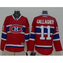 Canadiens  #11 Brendan Gallagher Red Home Stitched NHL Jersey