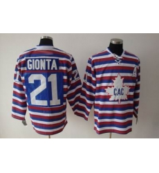 Hockey Montreal Canadiens #21 Brian Gionta strip Jersey