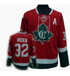 Hockey Montreal Canadiens #32 Travis Moen Stitched Replithentic New CD Red green Jersey