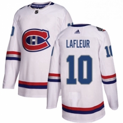 Mens Adidas Montreal Canadiens 10 Guy Lafleur Authentic White 2017 100 Classic NHL Jersey 