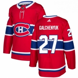 Mens Adidas Montreal Canadiens 27 Alex Galchenyuk Premier Red Home NHL Jersey 