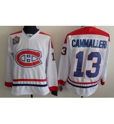 Montreal Canadiens 13 Cammalleri White Jerseys Classic