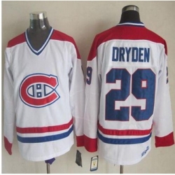 Montreal Canadiens #29 Ken Dryden White CH-CCM Throwback Stitched NHL Jersey