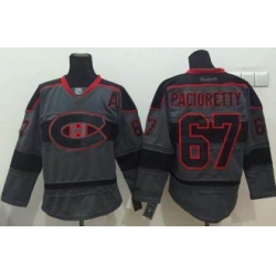 Montreal Canadiens #67 Max Pacioretty Charcoal Cross Check Fashion Stitched NHL Jersey