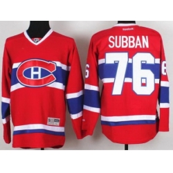 Montreal Canadiens 76 P.K. Subban Red NHL Hockey Jerseys