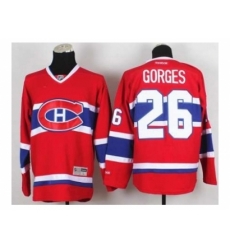 NHL Jerseys Montreal Canadiens #26 Gorges red