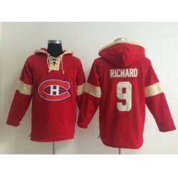 NHL montreal canadiens #9 richard red jerseys[pullover hooded sweatshirt]