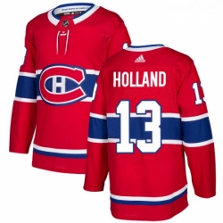 Youth Adidas Montreal Canadiens 13 Peter Holland Premier Red Home NHL Jersey 