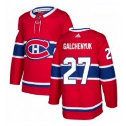 Youth Adidas Montreal Canadiens 27 Alex Galchenyuk Authentic Red Home NHL Jersey 