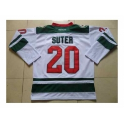 NHL Jerseys Minnesota Wilds #20 Suter white[suter][2014 new stadium]