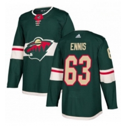 Youth Adidas Minnesota Wild 63 Tyler Ennis Premier Green Home NHL Jersey 