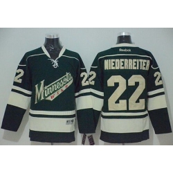 Youth Minnesota Wild #22 Nino Niederreiter Green Stitched NHL Jersey