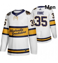 Predators 35 Pekka Rinne White 2020 Winter Classic Adidas Jersey