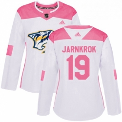 Womens Adidas Nashville Predators 19 Calle Jarnkrok Authentic WhitePink Fashion NHL Jersey 