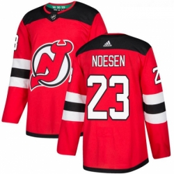 Youth Adidas New Jersey Devils 23 Stefan Noesen Authentic Red Home NHL Jersey 