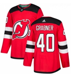 Youth Adidas New Jersey Devils 40 Michael Grabner Authentic Red Home NHL Jersey 