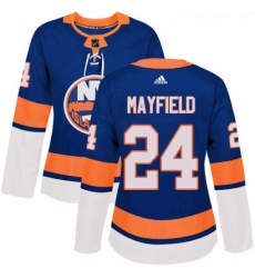 Womens Adidas New York Islanders 24 Scott Mayfield Premier Royal Blue Home NHL Jersey 