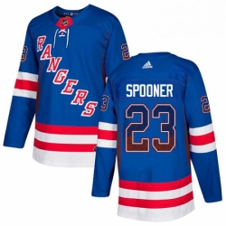 Mens Adidas New York Rangers 23 Ryan Spooner Authentic Royal Blue Drift Fashion NHL Jerse