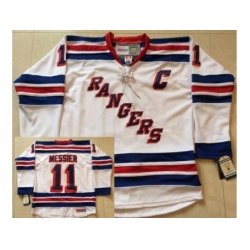 New York Rangers #11 Mark Messier White NHL Jerseys