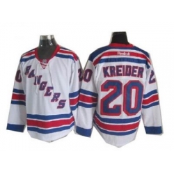 New York Rangers #20 Chris Kreider White NHL Jersey