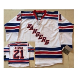 New York Rangers 21 Derek Stepan White NHL Jerseys