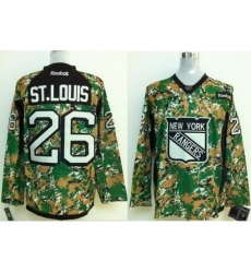 New York Rangers 26 Martin St. Louis Camo NHL Jerseys