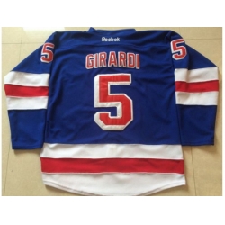 New York Rangers 5 Dan Girardi Royal Blue Jersey