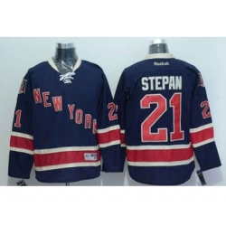 nhl jerseys new york rangers #21 stepan dk.blue[stepan][85th]