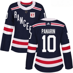 Rangers #10 Artemi Panarin Navy Blue Authentic 2018 Winter Classic Women Stitched Hockey Jersey