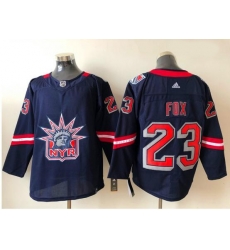 Women New York Rangers Adam Fox 23 Adidas 2020 21 Reverse Retro Alternate NHL Jersey