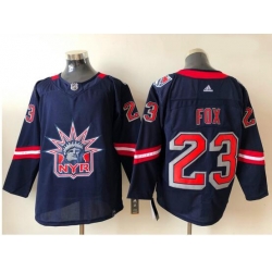 Women New York Rangers Adam Fox 23 Adidas 2020 21 Reverse Retro Alternate NHL Jersey