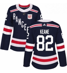 Womens Adidas New York Rangers 82 Joey Keane Authentic Navy Blue 2018 Winter Classic NHL Jersey 