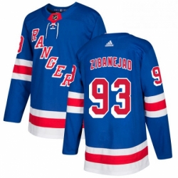 Youth Adidas New York Rangers 93 Mika Zibanejad Premier Royal Blue Home NHL Jersey 