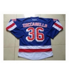 youth NHL Jerseys New York Rangers #36 Zuccarello blue