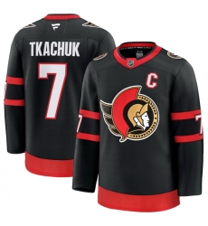 Men Ottawa Senators Active Player Custom Black 2024 25 Home Stitched Hockey Jersey