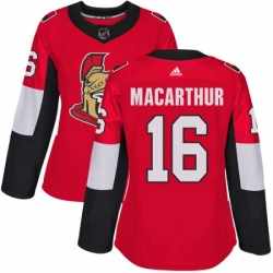 Womens Adidas Ottawa Senators 16 Clarke MacArthur Authentic Red Home NHL Jersey 